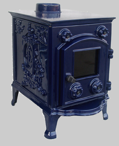 Enamelled Orford stove blue