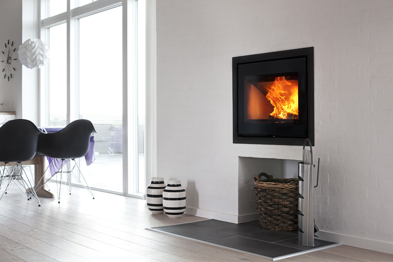 Heta Classic Insert wood burning stove click to see it burning
