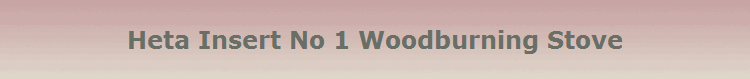 Heta Insert No 1 Woodburning Stove