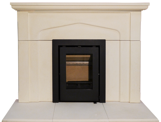 Newbourne Inset 40 in limestone surround