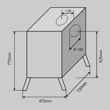 line drawing Sedan 15 Stove